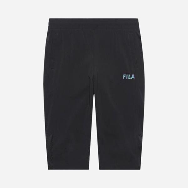 Pantalones Cortos Fila Niños Negras - Aurora Stretch Warm Up Fleece - España 705642HBT